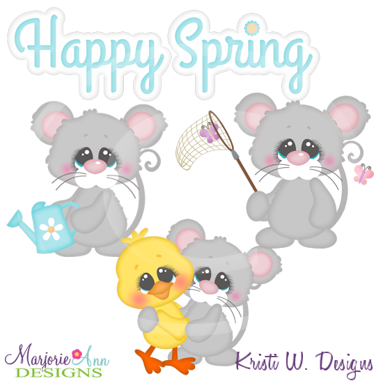 Spring Squeaks Cutting Files-Includes Clipart - Click Image to Close